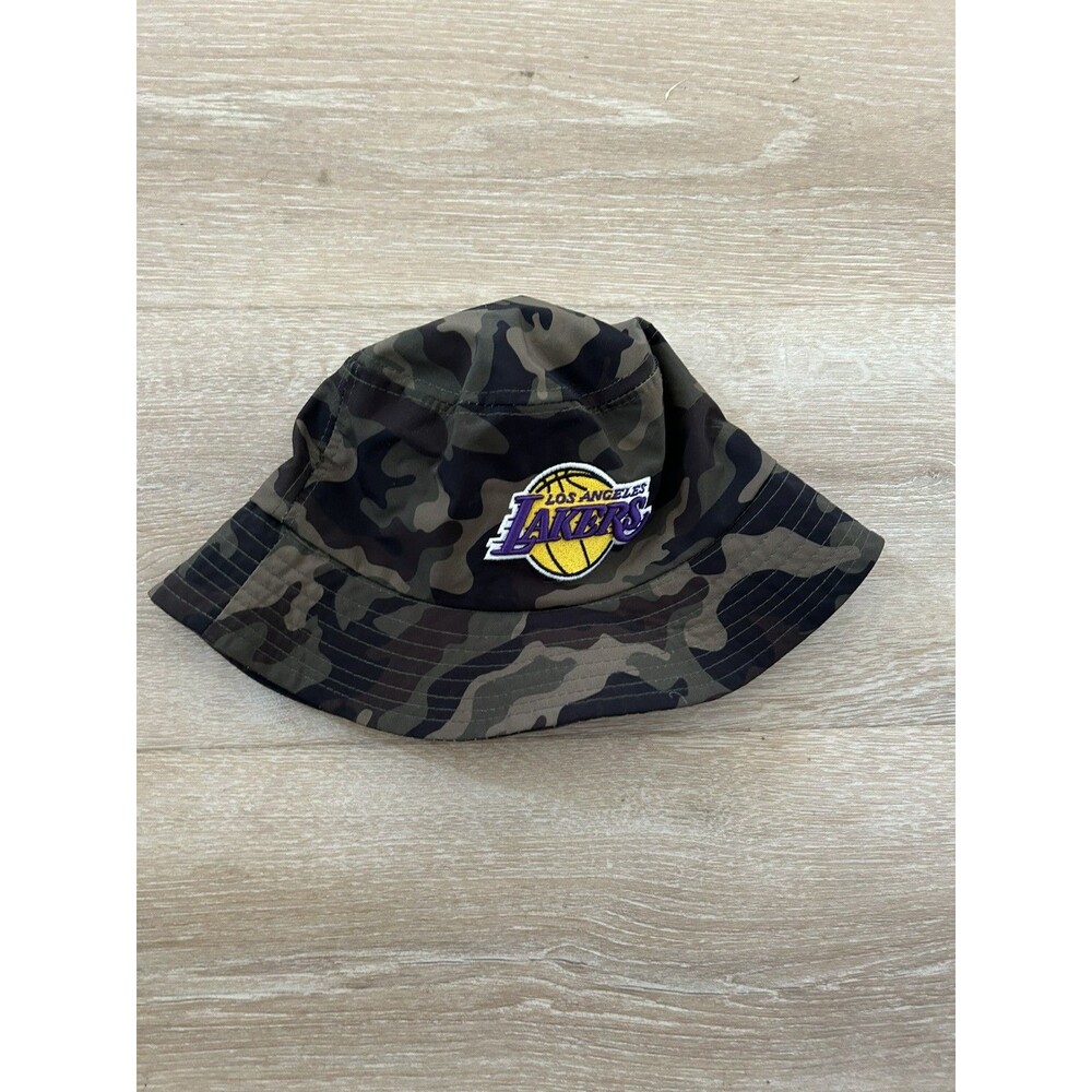 Los Angeles Lakers Bucket Hat Camouflage NBA Fishing Sunblock One Size NWT